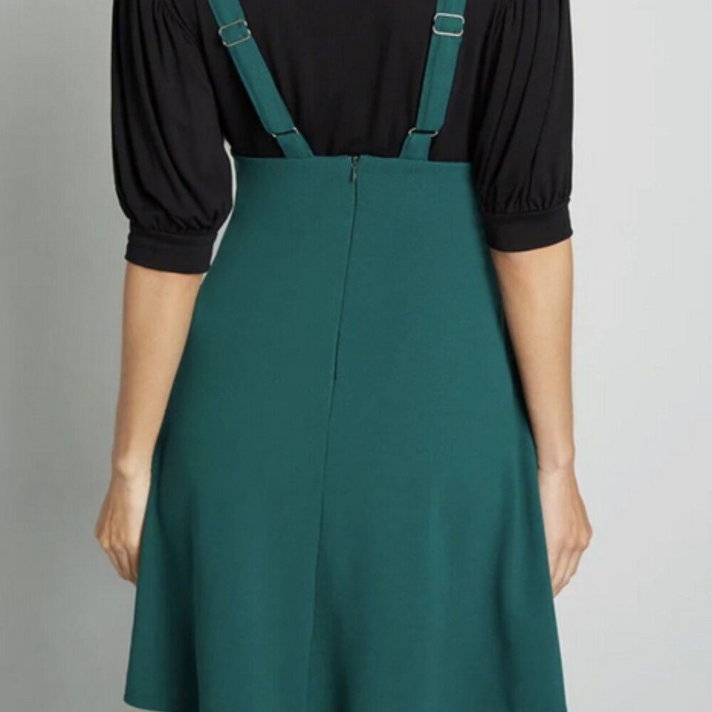 MODCLOTH Overall Winner Jumper Highwaisted Adjustable Green Women’s 2X - Picture 2 of 10